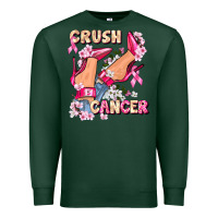 Sports Green Crush Breast Cancer Premium Sweatshirt - FaDigitalArtStudio
