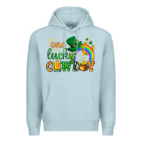 Blue Mist One lucky cowboy St. Patricks day Premium Hoodie - HowdyJamesFarm