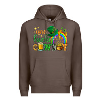 Coffee One lucky cowboy St. Patricks day Premium Hoodie - HowdyJamesFarm