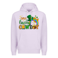 Lilac One lucky cowboy St. Patricks day Premium Hoodie - HowdyJamesFarm