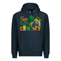Navy One lucky cowboy St. Patricks day Premium Hoodie - HowdyJamesFarm