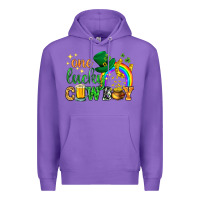 Purple One lucky cowboy St. Patricks day Premium Hoodie - HowdyJamesFarm