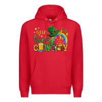 Red One lucky cowboy St. Patricks day Premium Hoodie - HowdyJamesFarm