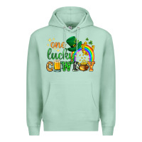 Seafoam One lucky cowboy St. Patricks day Premium Hoodie - HowdyJamesFarm