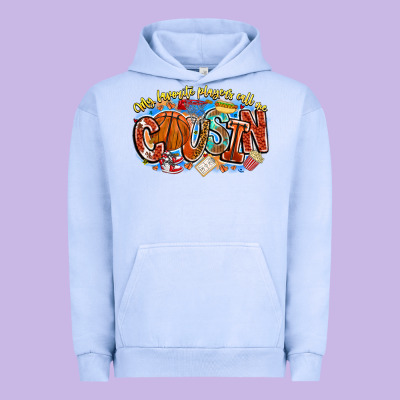 My Favorite Players Call Me Cousin Basketball Urban Hoodie Designed By Cowhidedigitalart