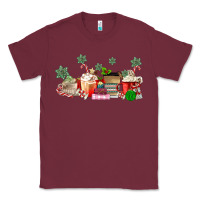 Burgundy Christmas coffee Classic Tee - MaliasSmallBusiness