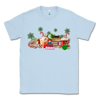 Dusty Blue Christmas coffee Classic Tee - MaliasSmallBusiness