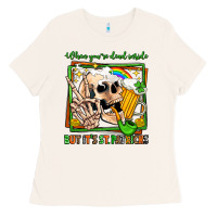 Bone when you're dead inside but it's st patricks Ladies Tee - Jasminsmagicworld