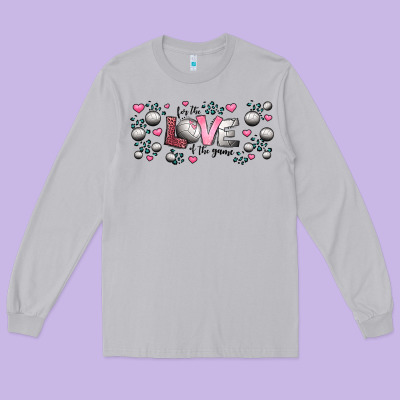 For The Love Of The Game  Volleyball Long Sleeve Tee Designed By Jasminsmagicworld