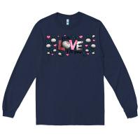 Navy for the love of the game  volleyball Long Sleeve Tee - Jasminsmagicworld