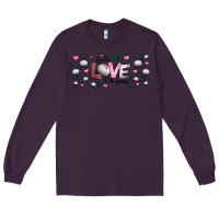 Plum for the love of the game  volleyball Long Sleeve Tee - Jasminsmagicworld