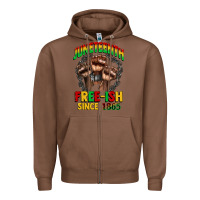 Chestnut juneteenth free ish since 1865 Zipper Hoodie - CowGirlArtShop
