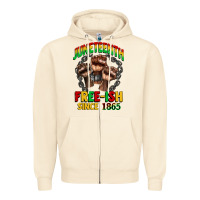 Sandshell juneteenth free ish since 1865 Zipper Hoodie - CowGirlArtShop