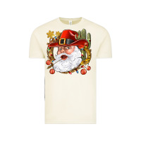 Vintage Arctic Cowboy Santa Vintage Tee - NancyCooperArtShop