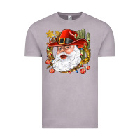 Vintage Zinc Cowboy Santa Vintage Tee - NancyCooperArtShop