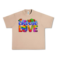 Burro Pride LGBTQ+ Choose Love Urban Heavy Tee - BundleAndBundleShop