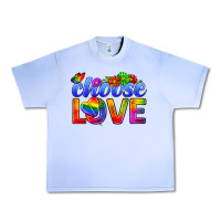 Grape Ice Pride LGBTQ+ Choose Love Urban Heavy Tee - BundleAndBundleShop