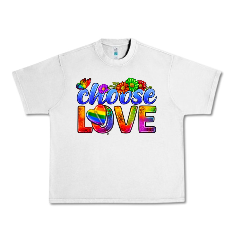 Pride Lgbtq+ Choose Love Urban Heavy Tee by BundleAndBundleShop | Teevron