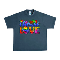 Midnight Navy Pride LGBTQ+ Choose Love Urban Heavy Tee - BundleAndBundleShop