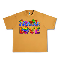 Peanut Butter Pride LGBTQ+ Choose Love Urban Heavy Tee - BundleAndBundleShop