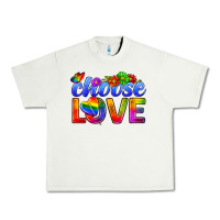 Pistachio Pride LGBTQ+ Choose Love Urban Heavy Tee - BundleAndBundleShop