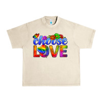 Sandshell Pride LGBTQ+ Choose Love Urban Heavy Tee - BundleAndBundleShop
