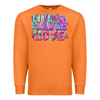 Carrot Live laugh love hippie Valentine's Day Premium Sweatshirt - FaDigitalArtStudio