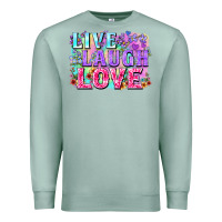 Seafoam Live laugh love hippie Valentine's Day Premium Sweatshirt - FaDigitalArtStudio