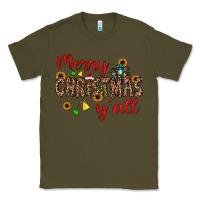 Army Green merry christmas y'all Classic Tee - JahusDesignShop