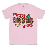 Bubblegum Pink merry christmas y'all Classic Tee - JahusDesignShop