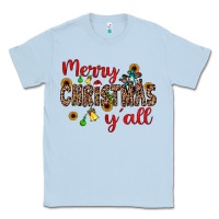 Dusty Blue merry christmas y'all Classic Tee - JahusDesignShop