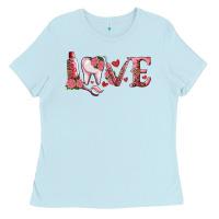 Baby Blue Valentines day dental love Ladies Tee - RanaPortraitStore