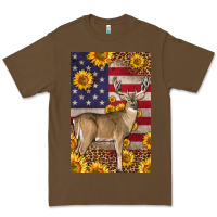Cacao Western American Deer Premium Tee - LillyAllenDesigns
