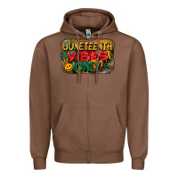 Chestnut juneteenth vibes only Zipper Hoodie - CowGirlArtShop
