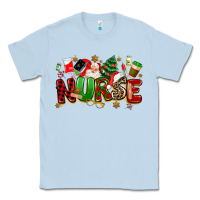 Dusty Blue christmas  nurse Classic Tee - MaliasSmallBusiness