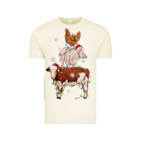 Vintage Arctic Merry Christmas Farm Animals Vintage Tee - MaliasSmallBusiness