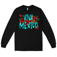 Black viva mexico long live mexico Long Sleeve Tee - Jasminsmagicworld