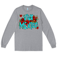 Heather Grey viva mexico long live mexico Long Sleeve Tee - Jasminsmagicworld