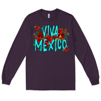 Plum viva mexico long live mexico Long Sleeve Tee - Jasminsmagicworld