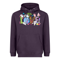 Plum Easter Day Love Nurse Heavyweight Hoodie - OliviaCreatesArt