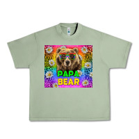 Oil Green Western Papa Bear LGBTQ+ Tumbler Urban Heavy Tee - BundleAndBundleShop