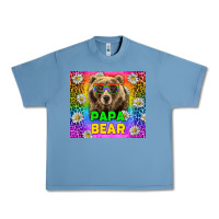 Pebble Blue Western Papa Bear LGBTQ+ Tumbler Urban Heavy Tee - BundleAndBundleShop