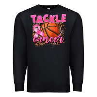 Black Tackle Cancer Basketball Premium Sweatshirt - FaDigitalArtStudio