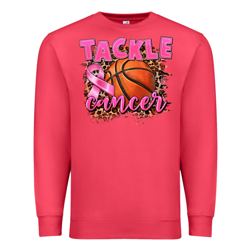 Tackle Cancer Basketball Premium Sweatshirt by FaDigitalArtStudio | Teevron