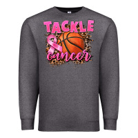 Charcoal Heather Tackle Cancer Basketball Premium Sweatshirt - FaDigitalArtStudio