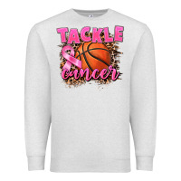 Oatmeal Heather Tackle Cancer Basketball Premium Sweatshirt - FaDigitalArtStudio