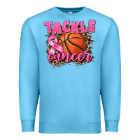 Ocean Blue Tackle Cancer Basketball Premium Sweatshirt - FaDigitalArtStudio
