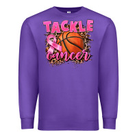Purple Tackle Cancer Basketball Premium Sweatshirt - FaDigitalArtStudio