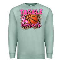 Seafoam Tackle Cancer Basketball Premium Sweatshirt - FaDigitalArtStudio