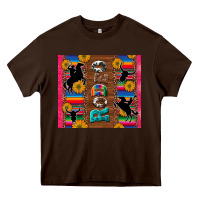 Chocolate Brown rodeo serape leopard glitter Heavy Core Tee - Artiststas